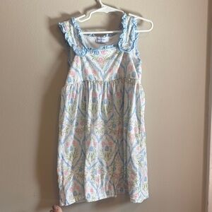 Girls Pastel Floral Sundress with Ruffle Straps